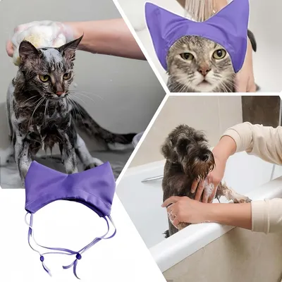 FurryFusion Bonnets de Douche pour Chats