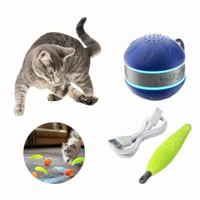 Pet Planet Balle attractrice pour chat jouet intelligent Pet Planet Balle attractrice pour chat jouet intelligent