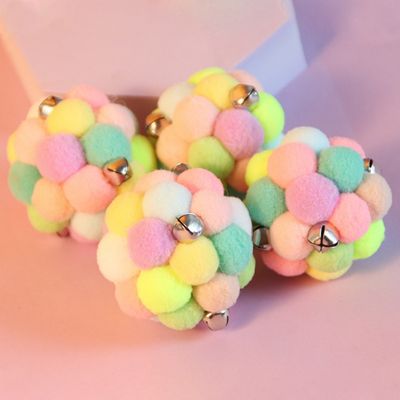 FurryFusion Boules en peluche pour chat  lot de 4