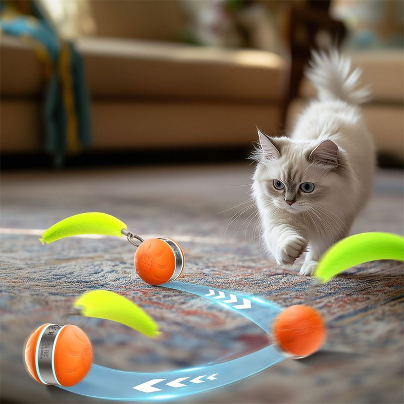 Pet Planet Balle attractrice pour chat jouet intelligent