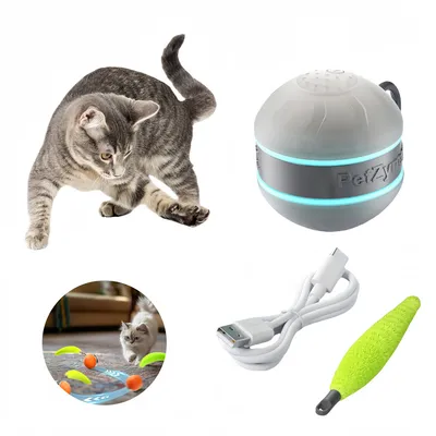 Pet Planet Balle attractrice pour chat jouet intelligent Pet Planet Balle attractrice pour chat jouet intelligent