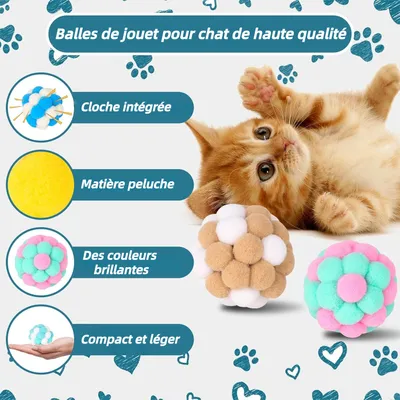 Pet Planet ZooVenture Sonores Balles Interactives Pour Chats