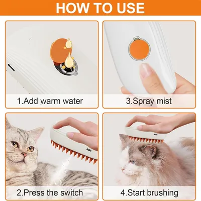 IntiMeg Brosse à vapeur pour chats