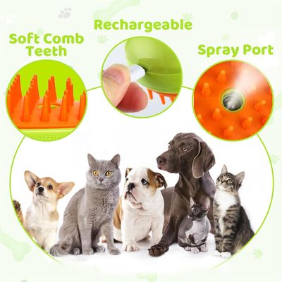 IntiMeg Brosse à vapeur 3 en 1 pour chiens et chats