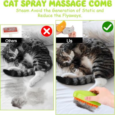 IntiMeg Brosse à vapeur 3 en 1 pour chiens et chats