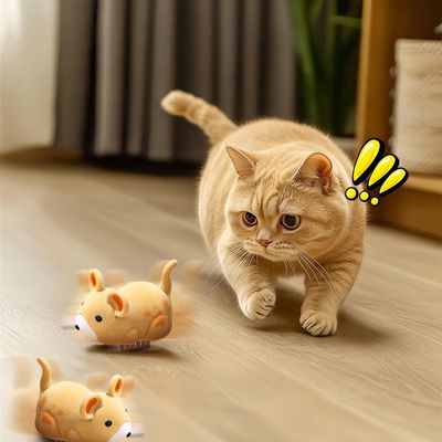 FurryFusion Ratón eléctrico y juguete para gatos