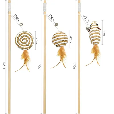 ZooVenture Interactif Lot de 3 Jouets pour Chat