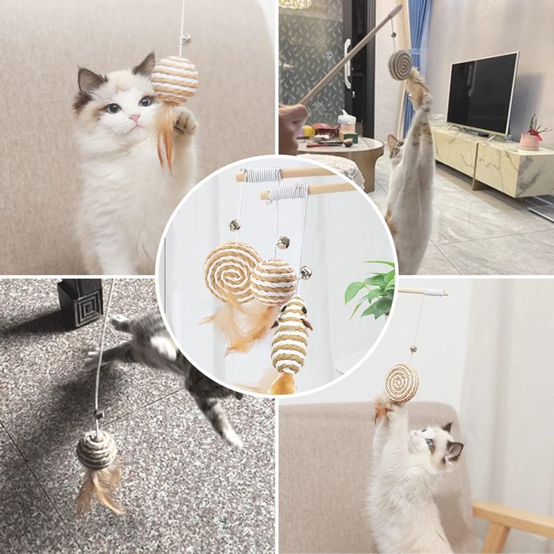 ZooVenture Interactif Lot de 3 Jouets pour Chat