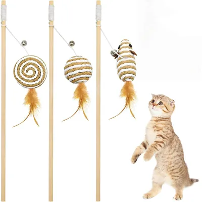 Pet Planet ZooVenture Interactif Lot de 3 Jouets pour Chat
