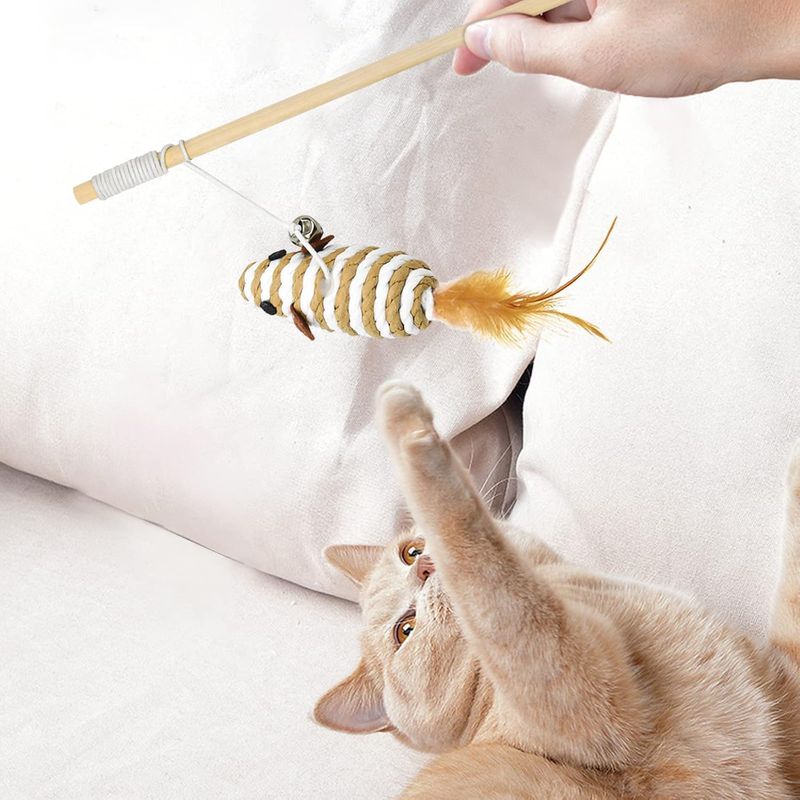 ZooVenture Interactif Lot de 3 Jouets pour Chat