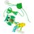 Pet Planet Chats Jouet Animal Oiseau Vert