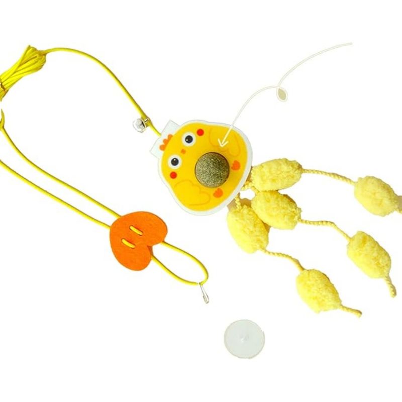 Pet Planet Chats Jouet Animal Poulet Jaune