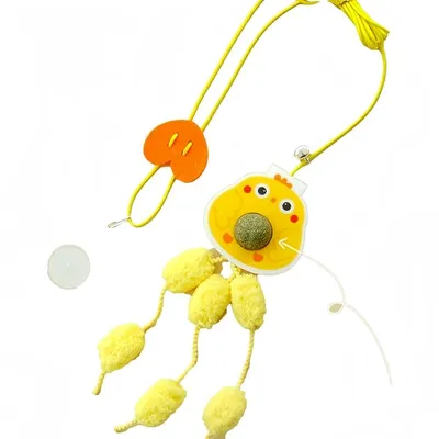 Pet Planet Chats Jouet Animal Poulet Jaune
