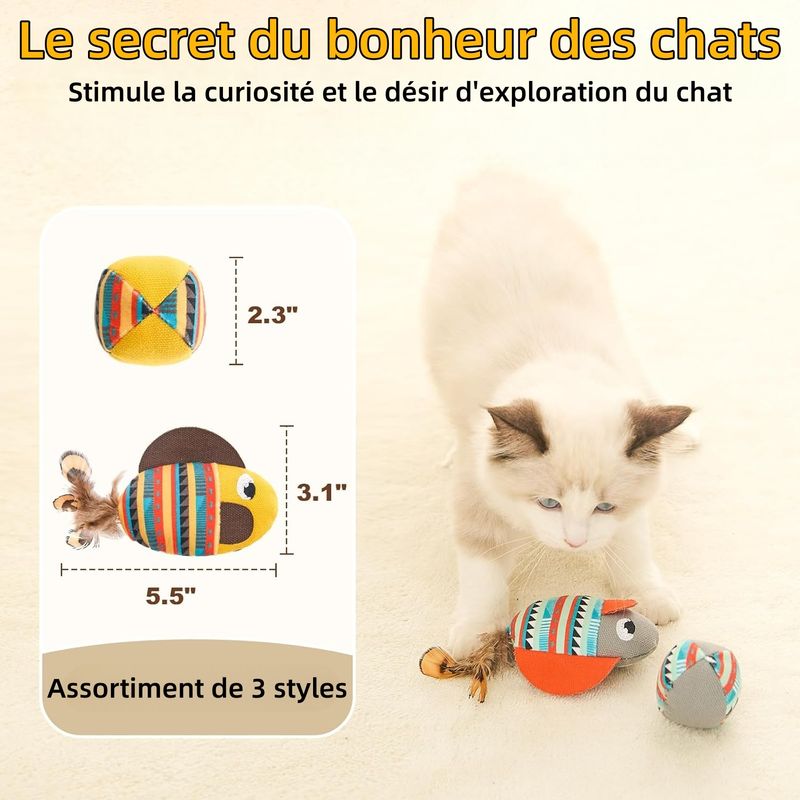 Pet Planet Chats Jouet En Forme De Poisson
