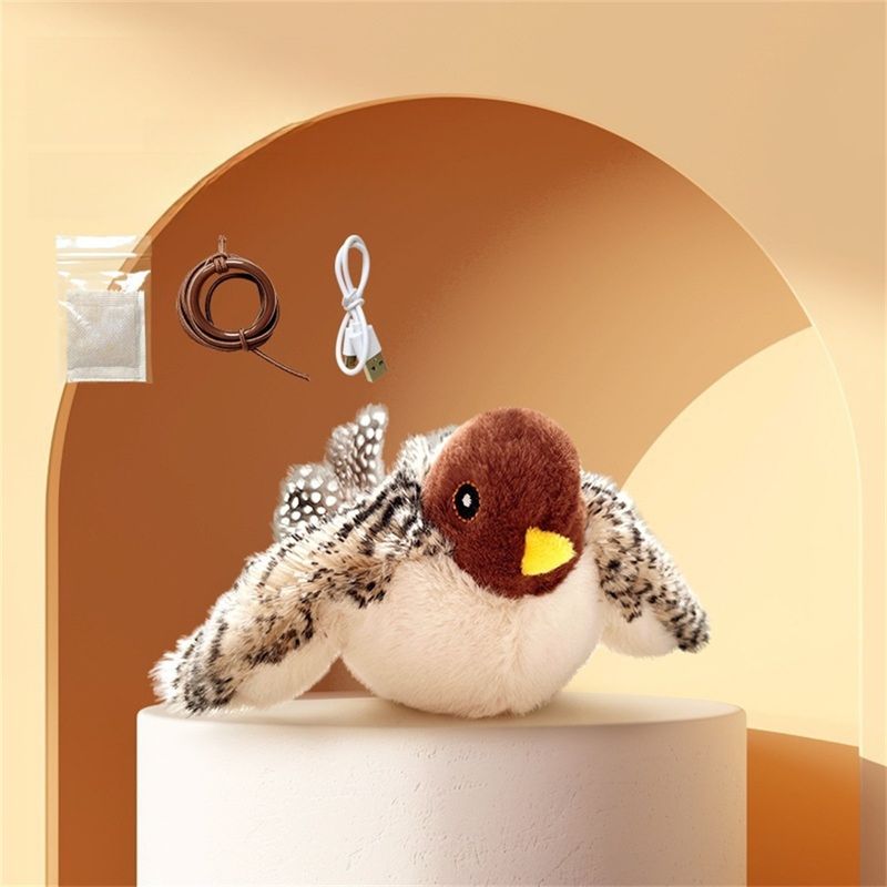 Pet Planet  moineau en peluche électronique sonore