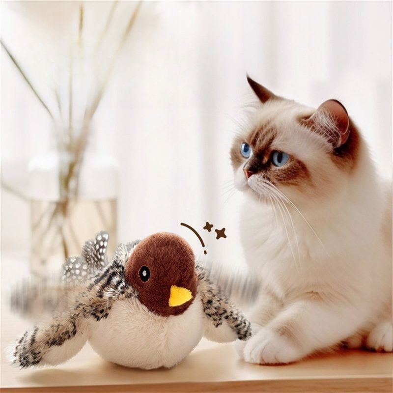 Pet Planet  moineau en peluche électronique sonore