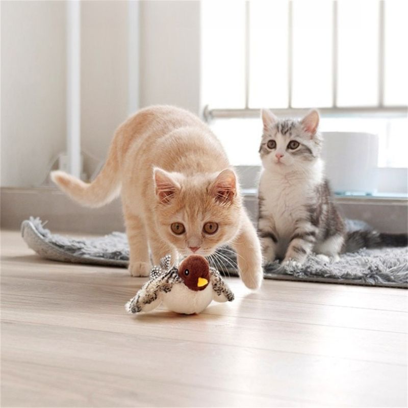 Pet Planet  moineau en peluche électronique sonore