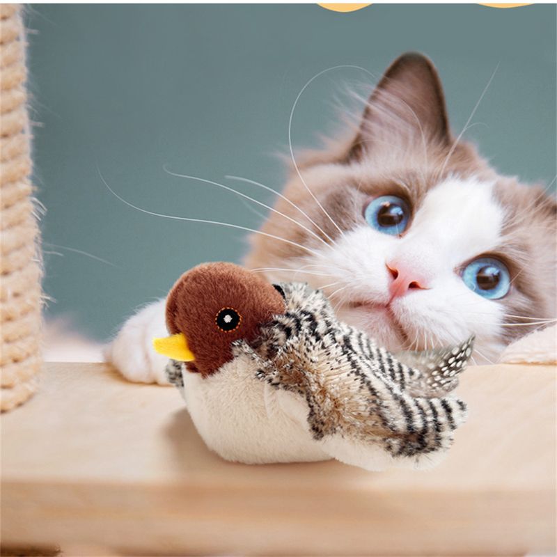 Pet Planet  moineau en peluche électronique sonore