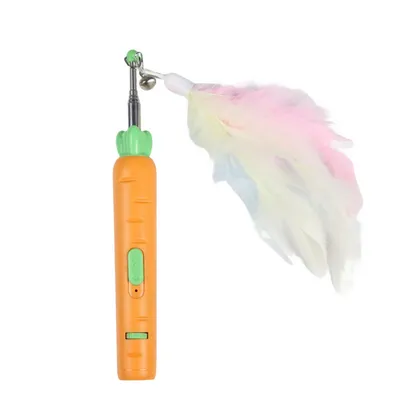 FurryFusion Jouet laser pour chat en forme de carotte