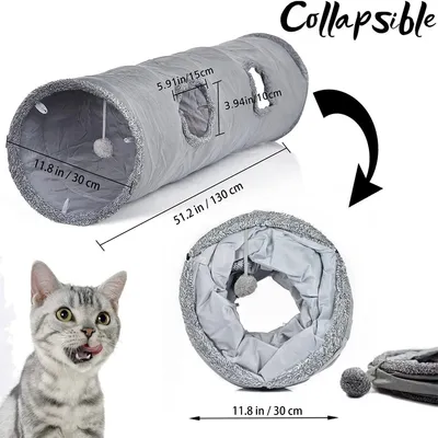 IntiMeg Tunnel pour chat pliable