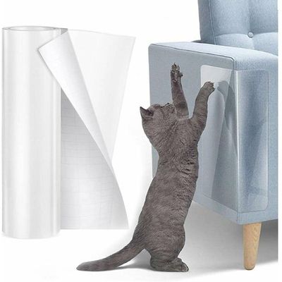 Protection Canape Chat Anti Griffe -30cmx5m Sticker Transparent Autocollant