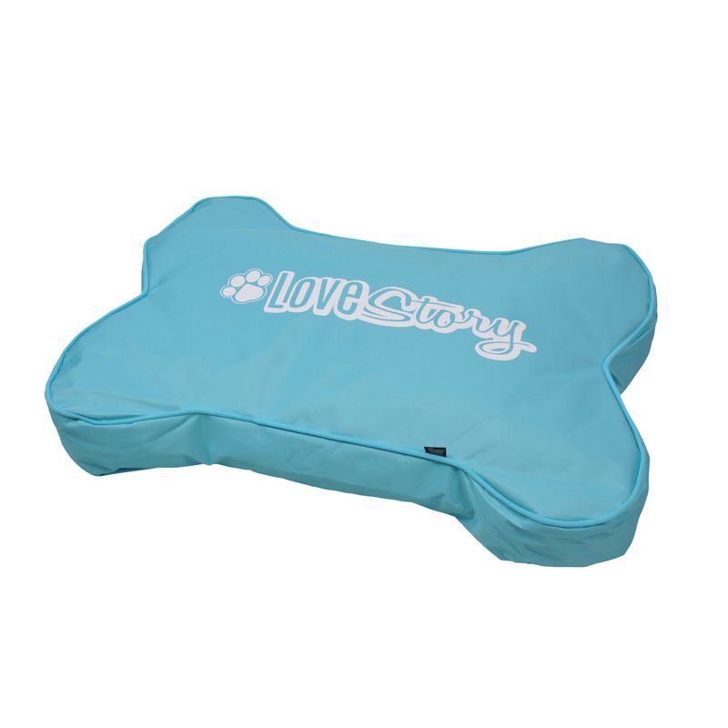 Coussin déhoussable pour chien en forme d'os