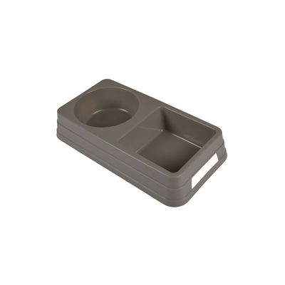 Double gamelle pour chien ou chat en plastique
