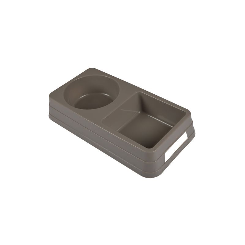 Double gamelle pour chien ou chat en plastique