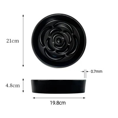 ZooVenture Moderne Gamelle en céramique noire Chien et Chat