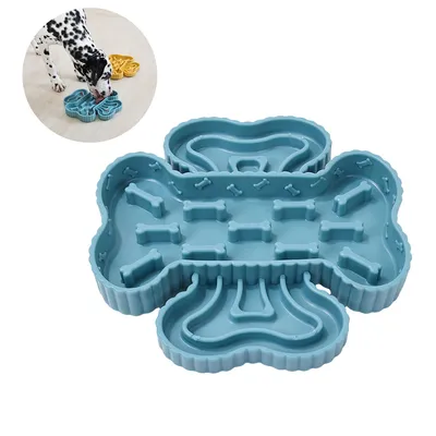 Pet Planet Bol à croquettes anti engorgement avec séparation Pet Planet Bol à croquettes anti engorgement avec séparation