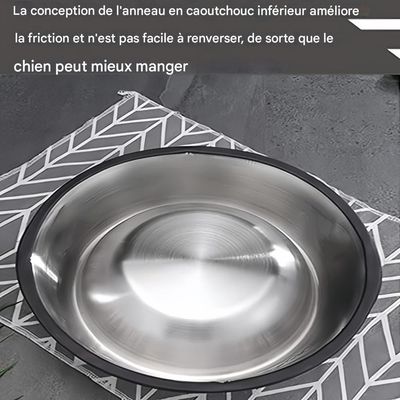 ZooVenture Gamelles inox caoutchouc pour chien