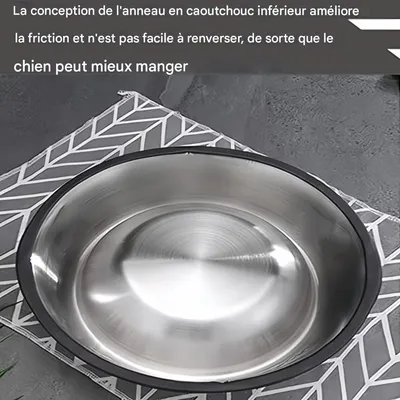 ZooVenture Gamelles inox caoutchouc pour chien