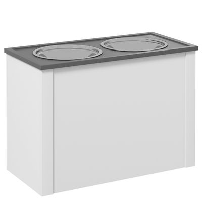 Gamelle, mangeoire avec rangement, abreuvoir,  avec support