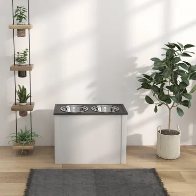 Gamelle, mangeoire avec rangement, abreuvoir,  avec support