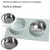 ZooVenture Gamelle 2 en 1 inox pour chien et chat