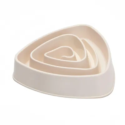 FurryFusion Gamelle anti - glouton triangulaire pour chien
