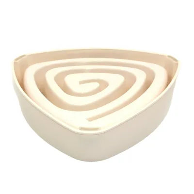 FurryFusion Gamelle anti - glouton triangulaire pour chien