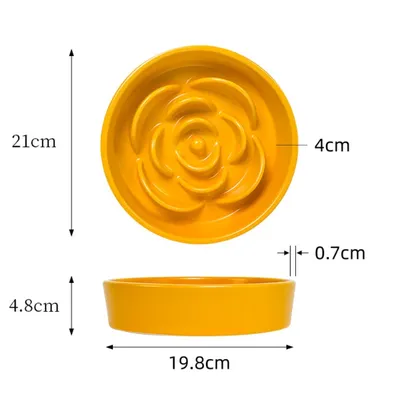 ZooVenture Moderne Gamelle en céramique noire Chien et Chat