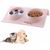 ZooVenture Gamelle 2 en 1 inox pour chien et chat