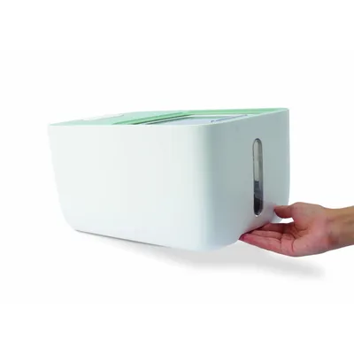 MPETS - Container croquettes BOXI -10 L -Vert & Blanc
