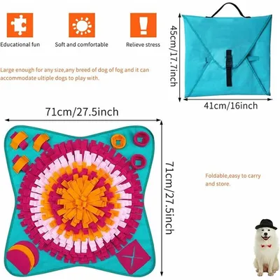 Tapis de Chien Snuffle Mat, Tapis éducateurs pour Chiens Dog