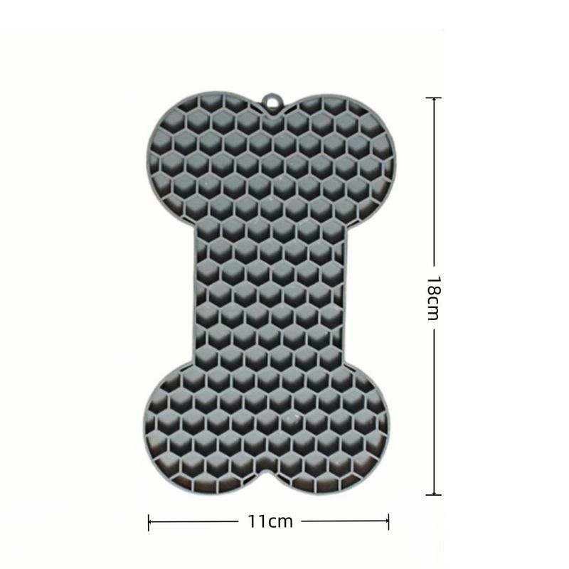 ZooVenture Tapis léchage forme os 2 pièces pour chien