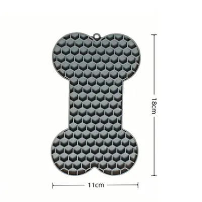 ZooVenture Tapis léchage forme os 2 pièces pour chien