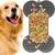ZooVenture Tapis léchage forme os 2 pièces pour chien