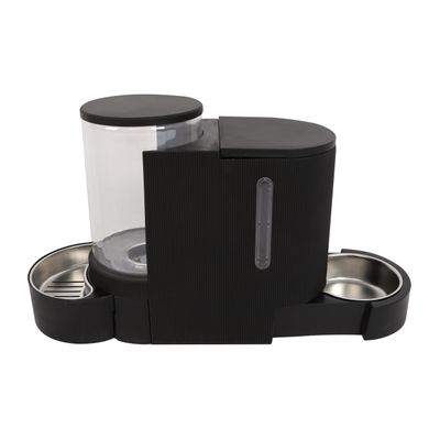 DUPLO Distributeur Croquettes & Eau - 1.3 KG/3L - Noir