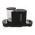 DUPLO Distributeur Croquettes & Eau - 1.3 KG/3L - Noir