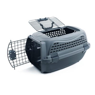 MPETS Caisse transport ECO GIRO - M - 57.2 x 36.5 x 32.76 cm - Grise