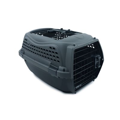 MPETS Caisse transport ECO GIRO - S - 51,6 x 32,7 x 29,6 cm - Grise