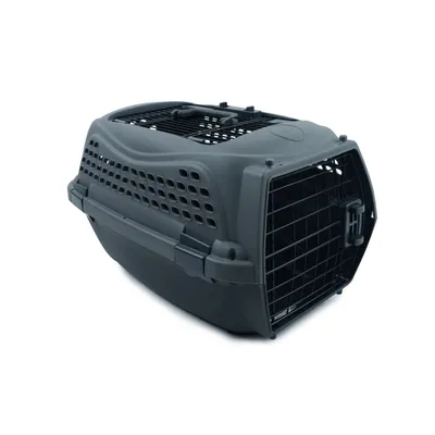 MPETS Caisse transport ECO GIRO - S - 51,6 x 32,7 x 29,6 cm - Grise