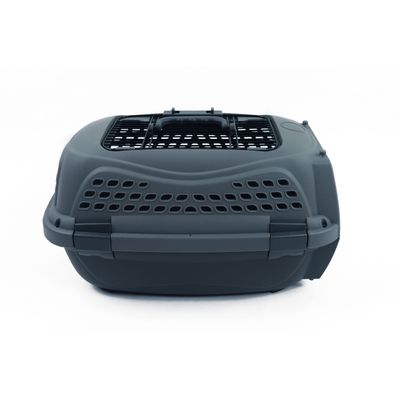 MPETS Caisse transport ECO GIRO - S - 51,6 x 32,7 x 29,6 cm - Grise